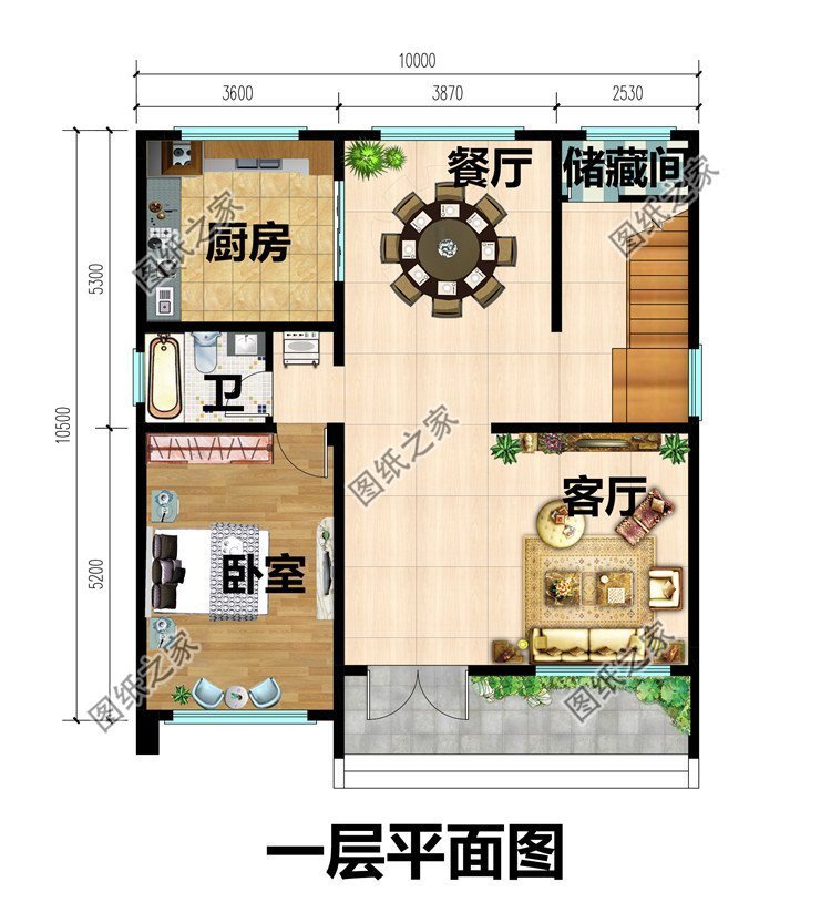 鄉村三層別墅設計，高層設計既體面又大氣，建好后全村人都說好