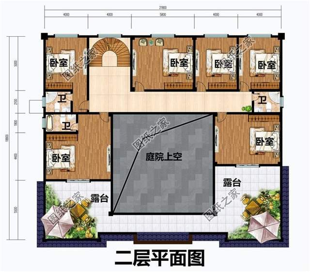中式四合院別墅設計圖，本土化建筑的代表，更受農村歡迎