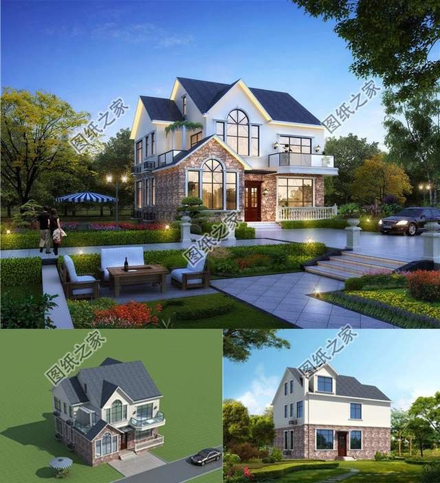 農村自建房設計推薦，造型輪廓飽滿有力，室內簡單實用