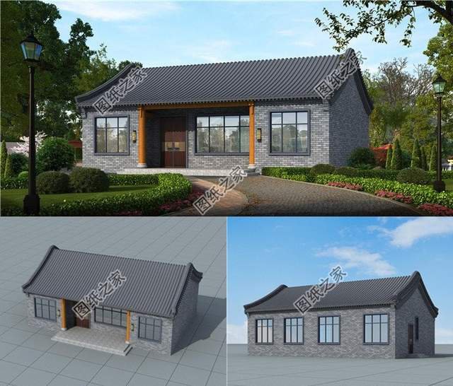 農(nóng)村一層自建房設(shè)計(jì)，空間利用率高，簡(jiǎn)單時(shí)尚造價(jià)低