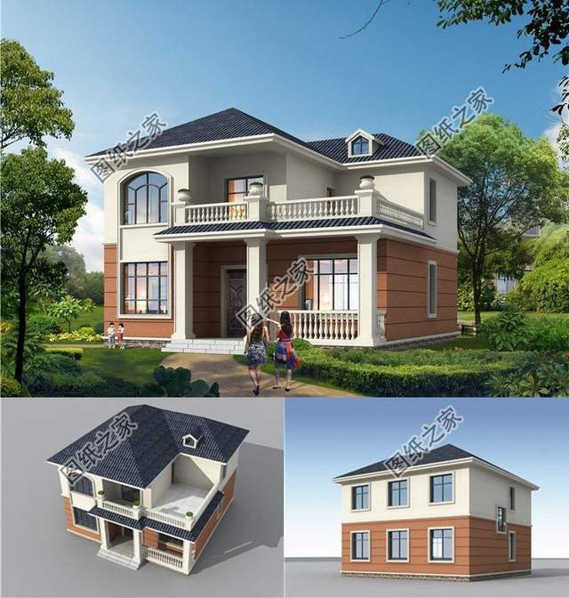 兩款占地方正農(nóng)村建房推薦，戶型簡(jiǎn)單實(shí)用，人人都能蓋