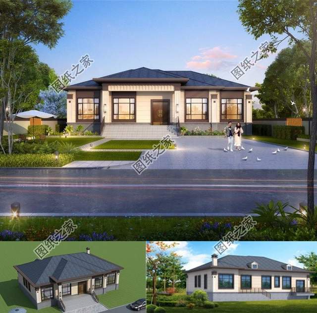 實用一層小別墅設(shè)計，占地百來平造價15萬以內(nèi)，經(jīng)濟實用的選擇