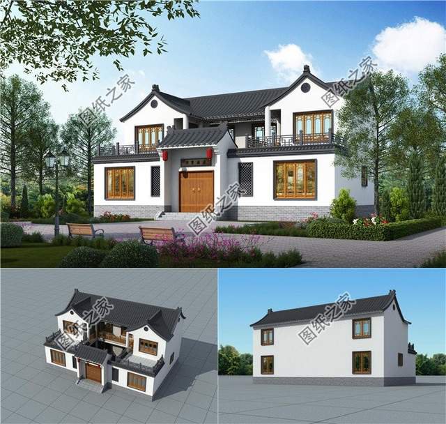 農(nóng)村四合院別墅設(shè)計，一百年不過時，建一棟傳承三代人沒問題