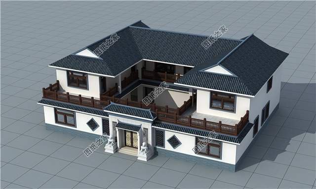 農(nóng)村四合院別墅設(shè)計，一百年不過時，建一棟傳承三代人沒問題