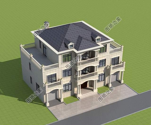 三層帶地下室農村別墅，增加使用空間，既防潮還能儲物