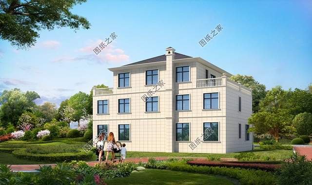 三層帶地下室農村別墅，增加使用空間，既防潮還能儲物