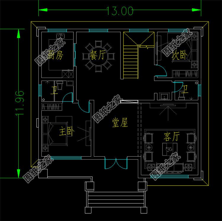 帶露臺(tái)陽光房二層建房別墅一層