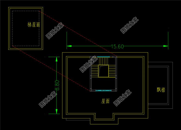 時(shí)尚耐看的二層農(nóng)村別墅設(shè)計(jì)圖屋頂