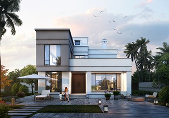 帶大露臺二層現代風別墅設計圖，去繁從簡，好看不過時