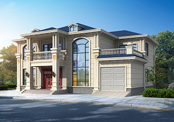 農村四間二層別墅設計圖，七室二廳帶車庫，室內寬敞鄰居都羨慕