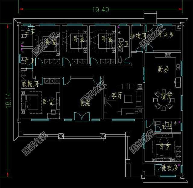 鄉(xiāng)村一層自建養(yǎng)老房設(shè)計(jì)，造價(jià)不高性價(jià)比極高，舒適地拉滿房間