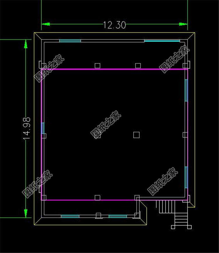 帶架空層的別墅設計圖布局1