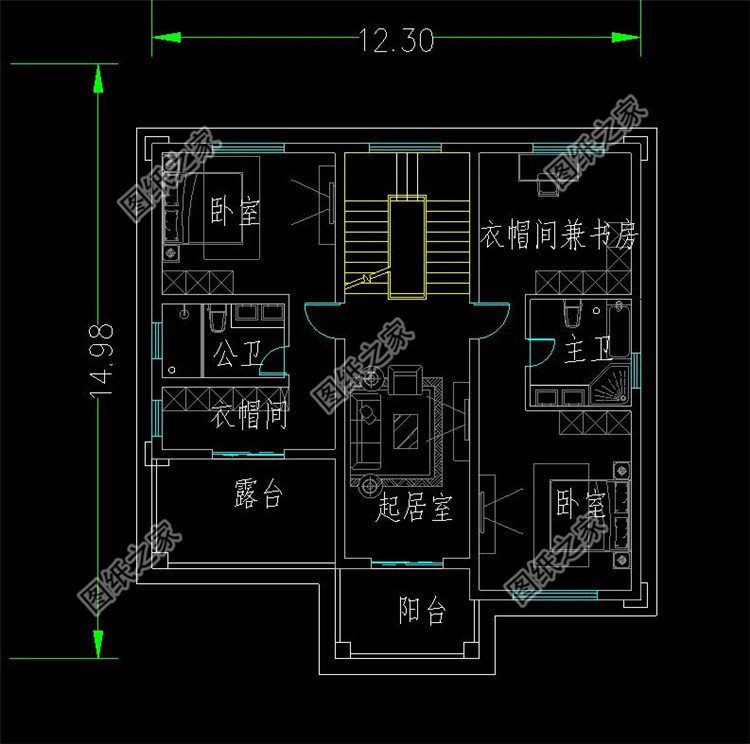 帶架空層的別墅設計布局4