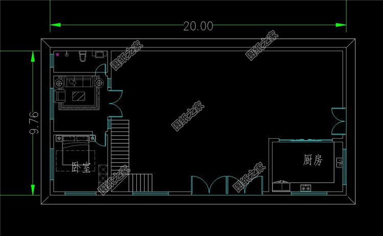 農村四層帶架空層別墅布局1