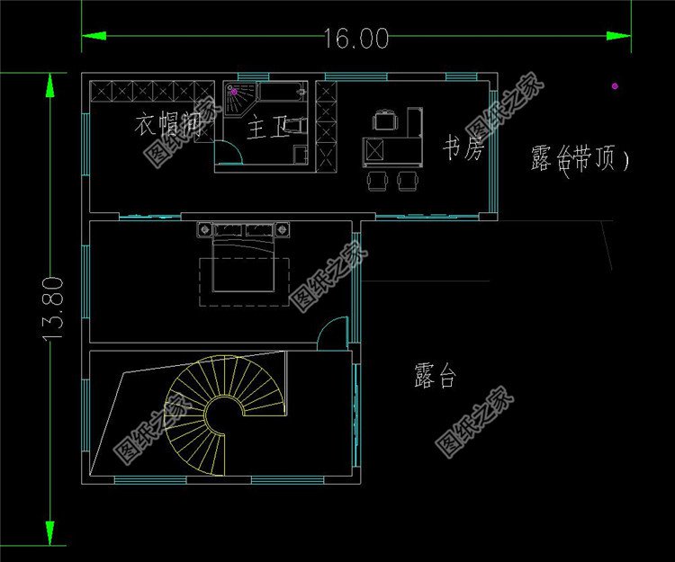 農村四層帶架空層別墅布局4