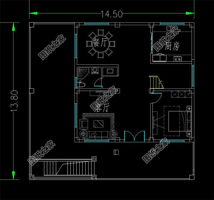 帶架空層別墅設(shè)計方案布局2