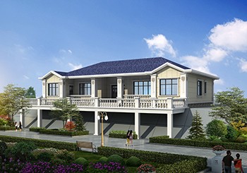 底層架空的農村一層帶閣樓小別墅設計圖,布局巧妙很走心