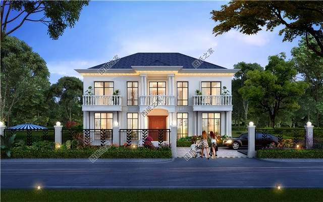 鄉村自建別墅效果圖，戶型方正外觀好看大氣，內部布局更合理