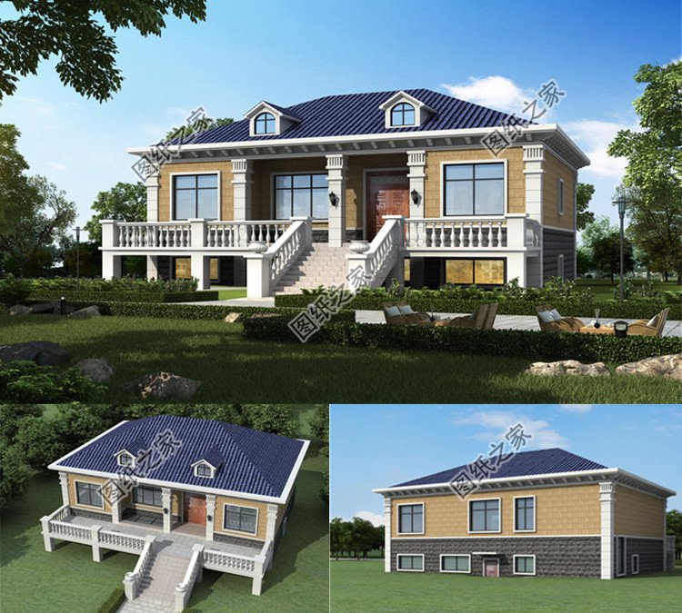 架空自建房設計方案效果圖