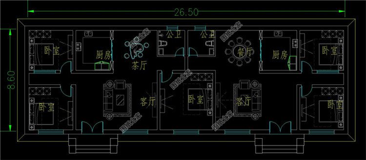 一層平房小面積雙拼房屋住宅一層