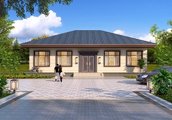 農(nóng)村五開(kāi)間大平層設(shè)計(jì)圖，主體15萬(wàn)就能建。