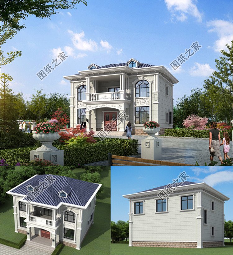 農(nóng)村二層別墅設(shè)計方案效果圖