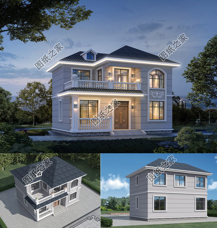 小占地的農村別墅設計圖效果圖