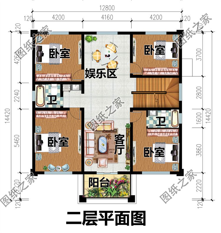 農村二層別墅設計圖