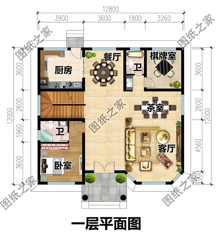農村二層復式小別墅設計
