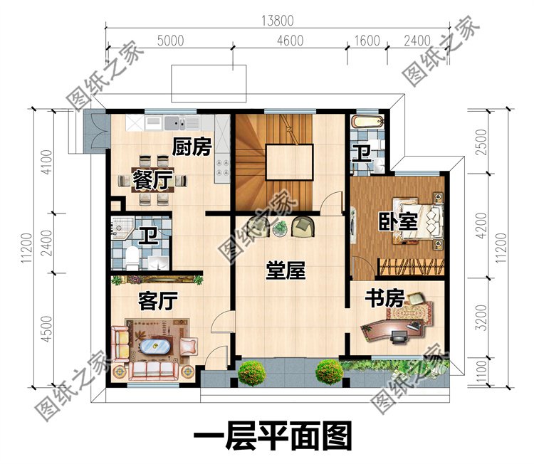 時尚耐看二層農村別墅設計圖