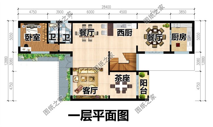 二層農村別墅設計圖