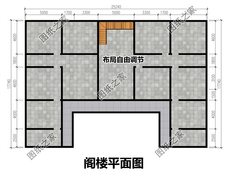 中式一層農村別墅設計圖