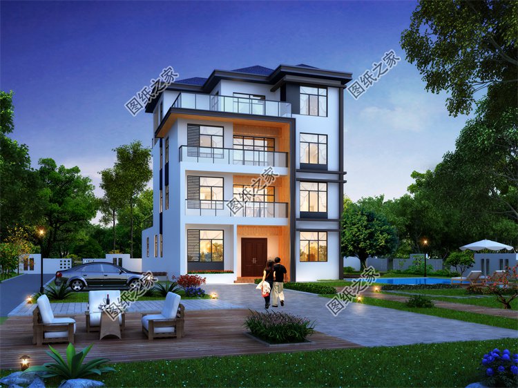 現代風四層及以上別墅效果圖設計案例
