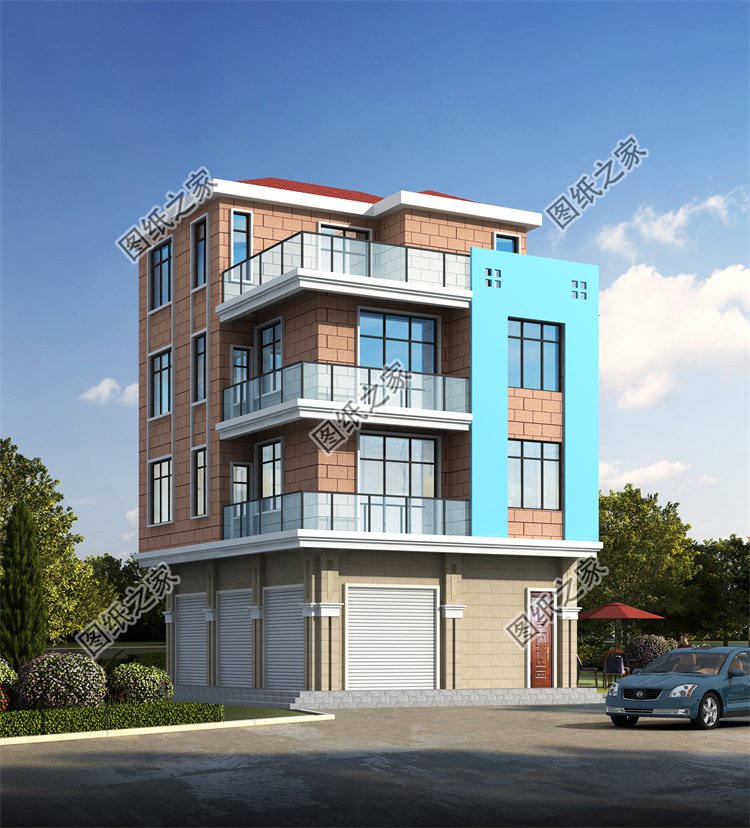 現代風四層及以上別墅效果圖設計案例