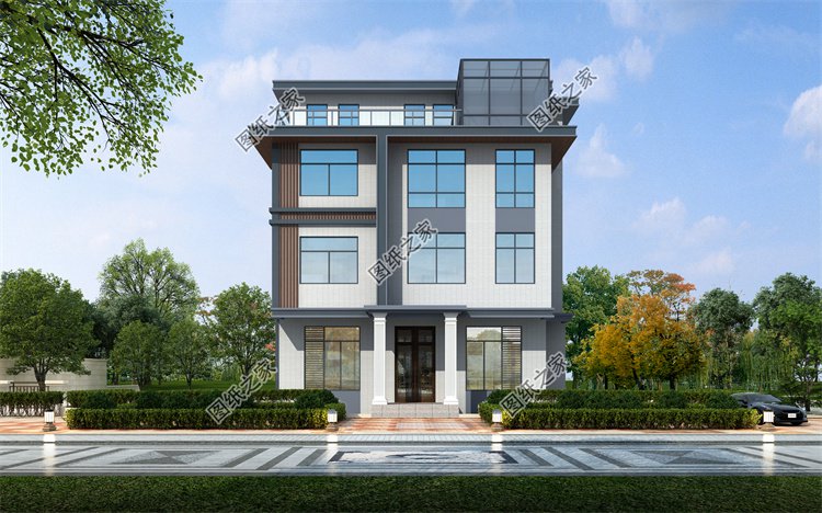 現代風四層及以上別墅效果圖設計案例