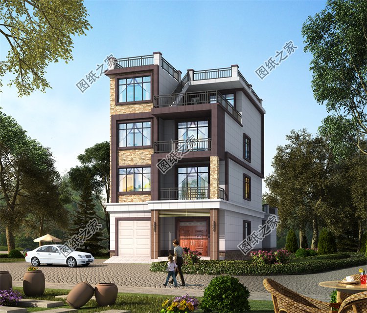 現代風四層及以上別墅效果圖設計案例