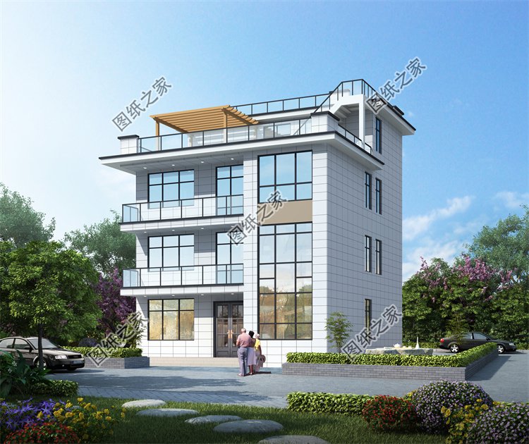 現代風四層及以上別墅效果圖設計案例