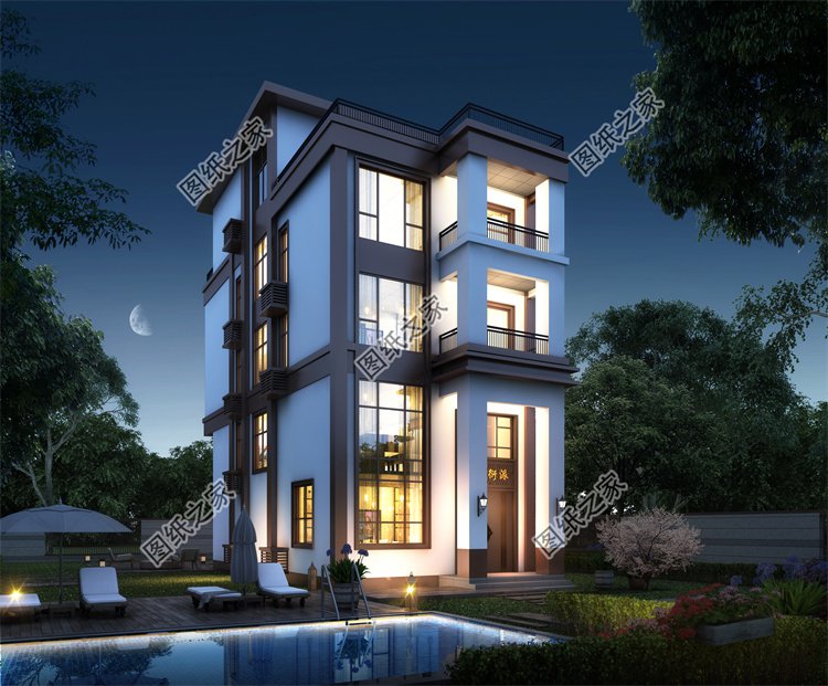 現代風四層及以上別墅效果圖設計案例