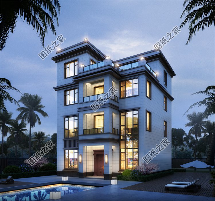 現代風四層及以上別墅效果圖設計案例