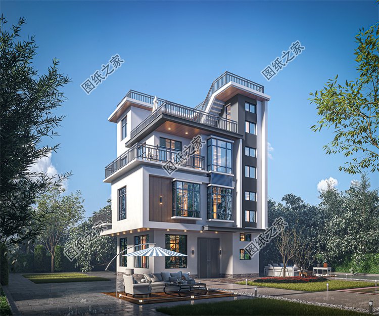 現代風四層及以上別墅效果圖設計案例