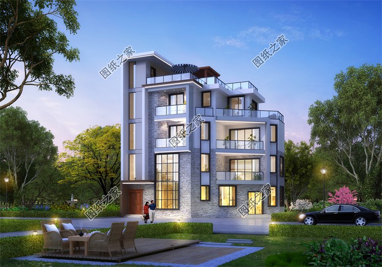 現代風四層及以上別墅效果圖設計案例