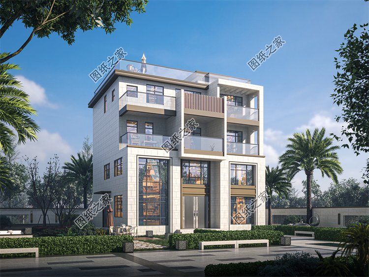 現代風四層及以上別墅效果圖設計案例