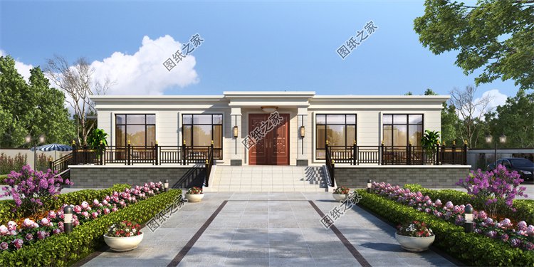 現(xiàn)代風(fēng)一層別墅效果圖設(shè)計案例