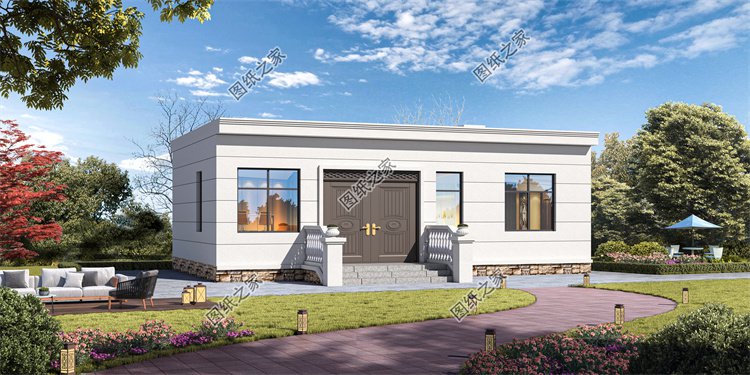 現(xiàn)代風(fēng)一層別墅效果圖設(shè)計案例