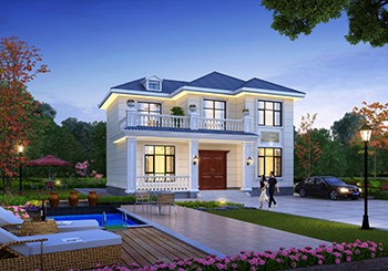 2款帶露臺(tái)農(nóng)村別墅設(shè)計(jì)圖二層精選，造價(jià)超值性?xún)r(jià)比