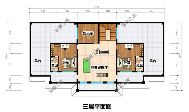三層農(nóng)村自建別墅三層