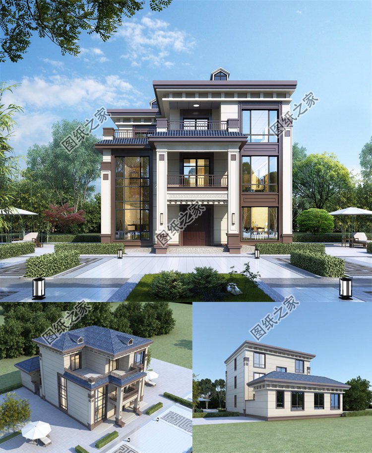 三層歐式別墅效果圖