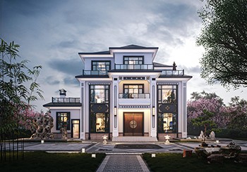 占地200平米簡歐三層農村別墅設計圖，既顯華麗又接地氣