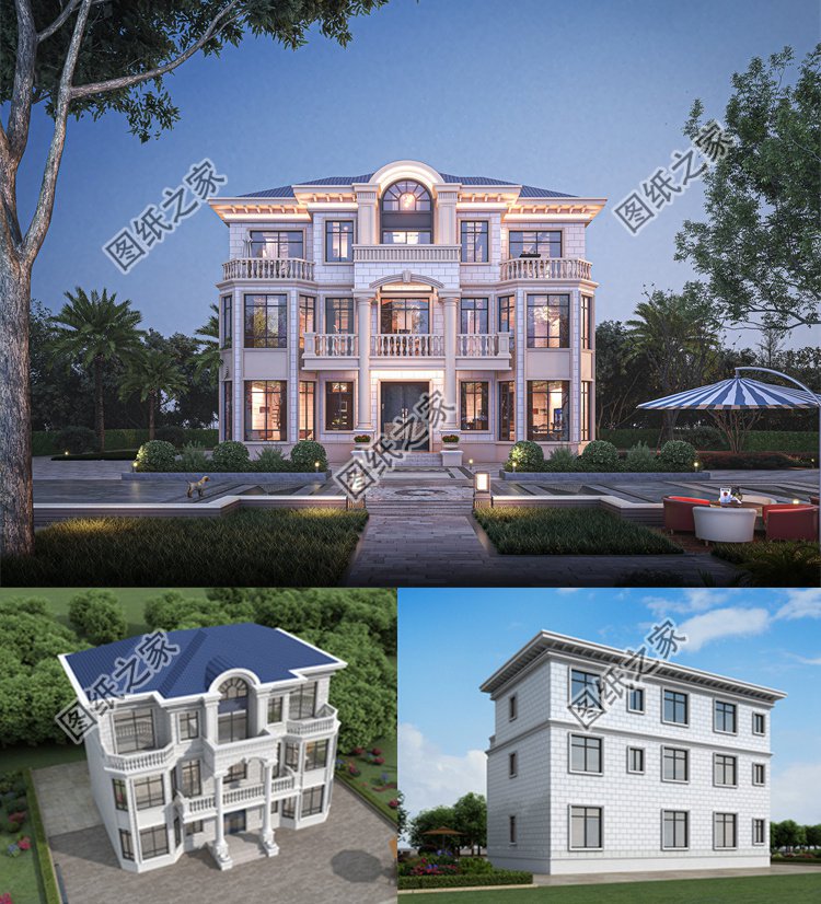 三層法式別墅設(shè)計(jì)圖效果圖