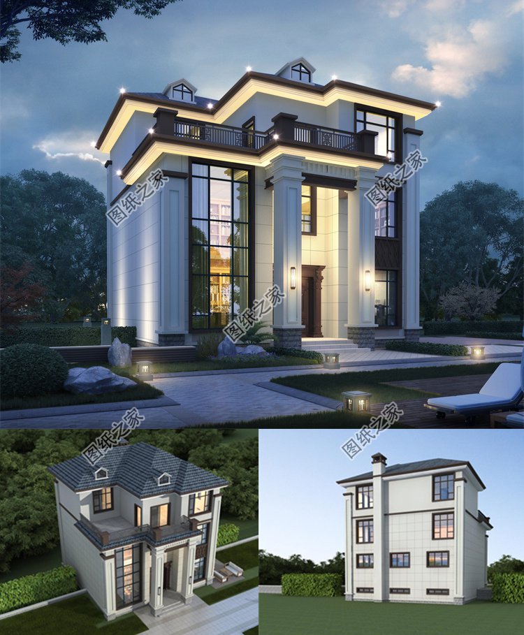 三層農村自建別墅效果圖